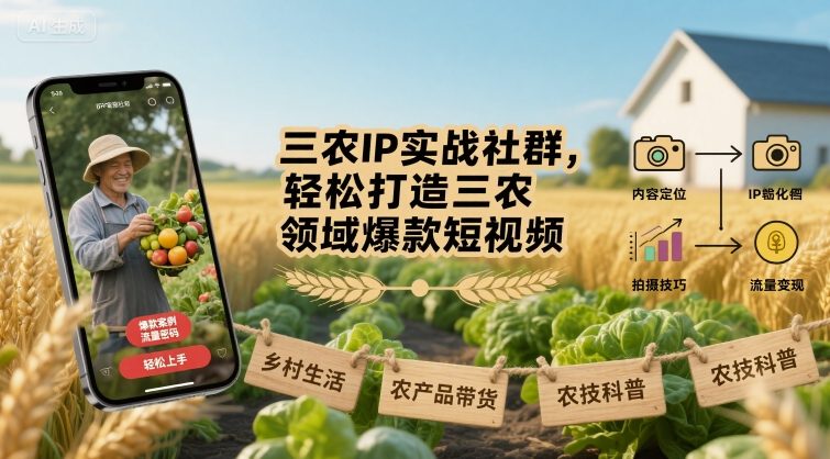 轻松打造三农领域爆款短视频