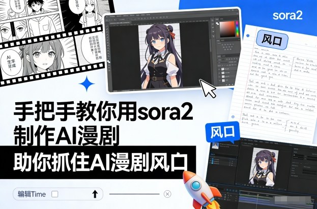 手把手教你用sora2制作AI漫剧