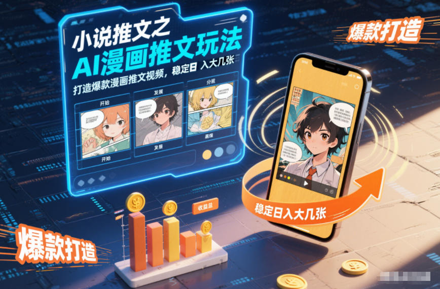小说推文之AI漫画推文玩法