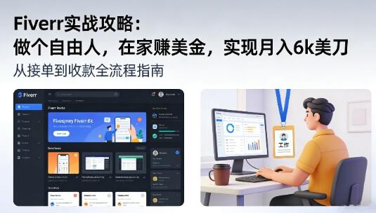 Fiverr实战攻略在家賺美金实现月入6k美刀