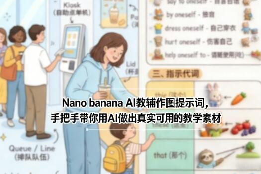 Nano banana AI教辅作图提示词