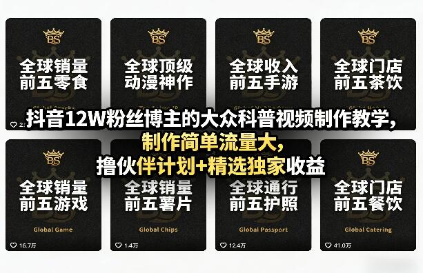 抖音博主的大众科普视频制作教学