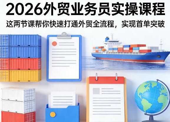2026外贸业务员实操课程