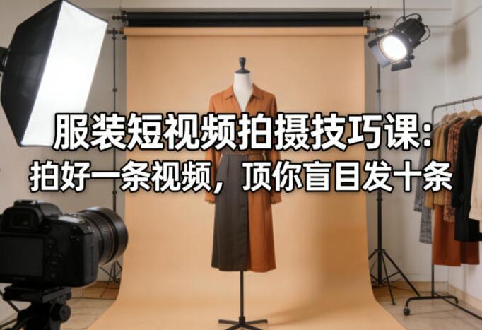 服装短视频拍摄技巧课
