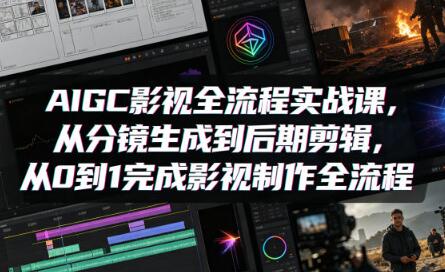 AIGC影视全流程实战课