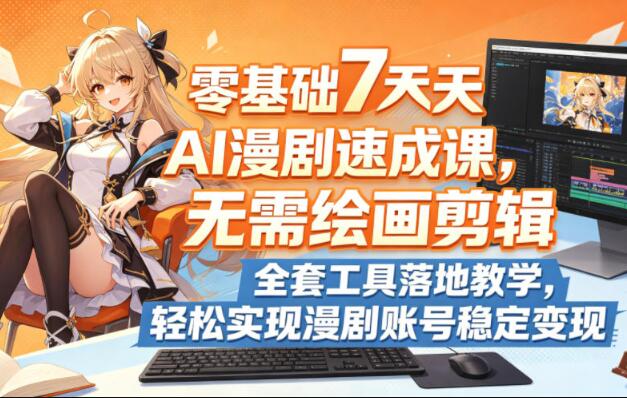 零基础7天AI漫剧速成课