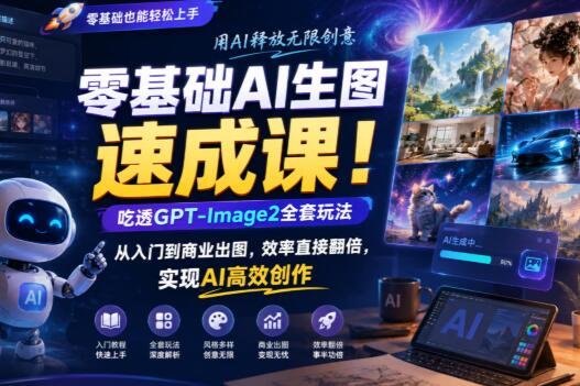 吃透GPT-Image2全套玩法 从入门到商业出图