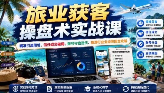 旅业获客操盘术实战课