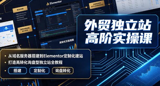 外贸独立站高阶实操课