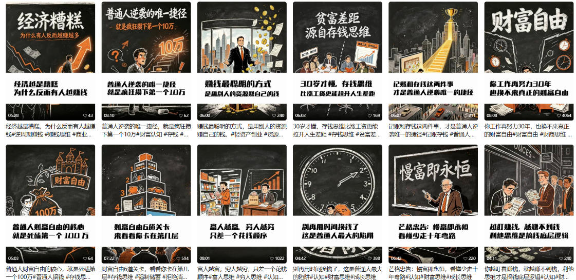 AI书单财富书籍图文解读玩法